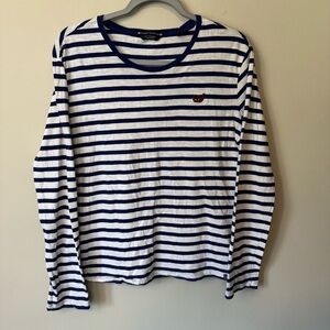 Scotch Soda Parfait Franquais Striped Long Sleeve Tee Size Medium